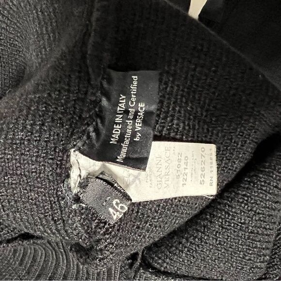 Versace Knitted Wool Half Zip Sweater - Picture 11 of 14